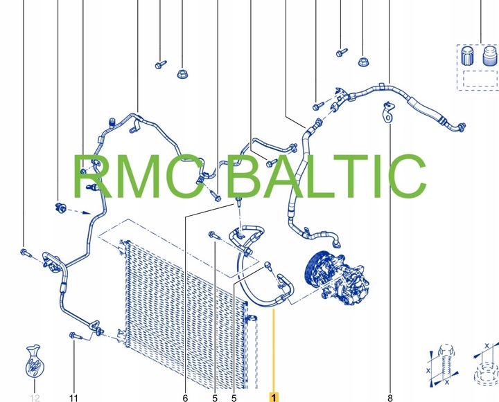 фото №16, Шланг кондиціонера renault kangoo iv 1.3 tce