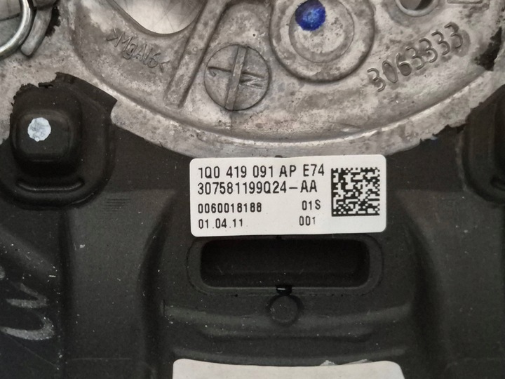 фото №12, Vw eos golf sharan passat руль кожаный мульти функция 1q0419091ap