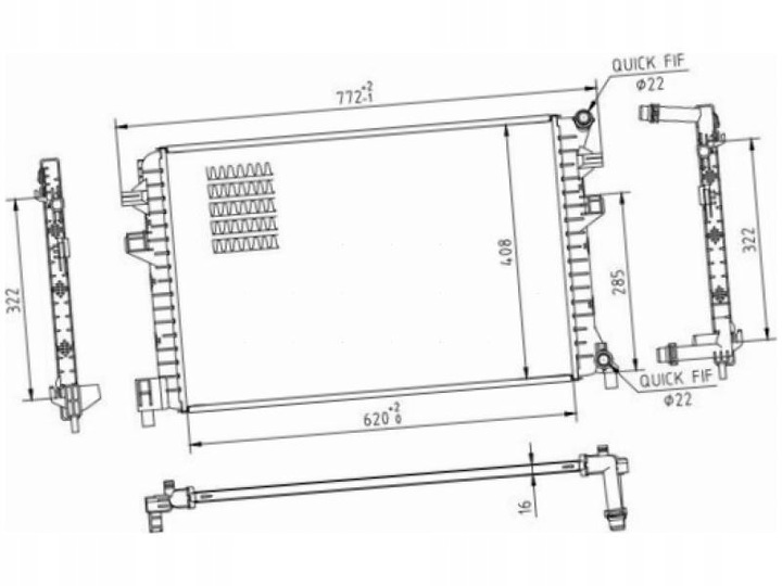 фото №2, Радіаторів seat ateca 1.0-2.0