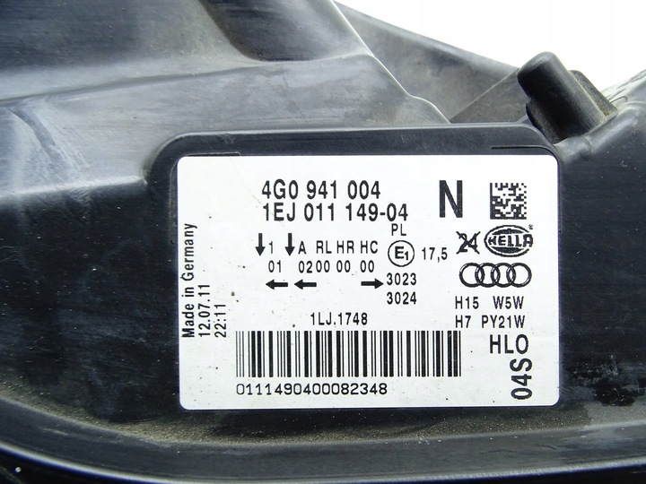 фото №10, Фара лампа правые перед правая передняя audi a6 c7 11- 4g0941004n