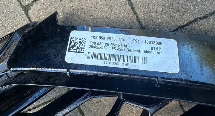 фото №4, Решітка радіатора решітка audi rs6 rs7 c8 bez пошкоджень 4k8853651f