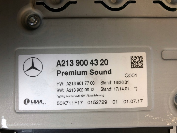 фото №6, Mercedes e w213 w238 підсилювач premium sound
