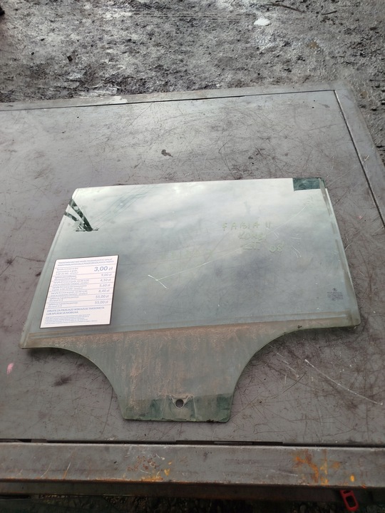 фото №1, Скло двері ліва лівий зад задня skoda fabia ii універсал