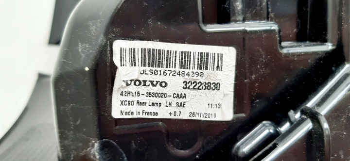 фото №6, Volvo xc90 ii лампа левая зад 32228830