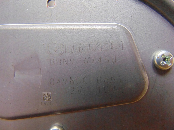 фото №5, Двигатель дворники крышки зад mazda 3 bl 5 дверь