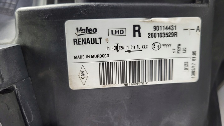 фото №10, -фара лампа передняя правая dacia sandero ii logan рестайлинг 16-