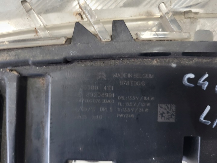 фото №7, C4 grand picasso ліва лампа передня led drl do руху денного 9676036580