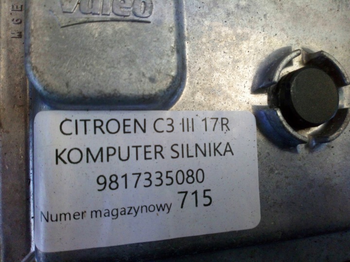 фото №11, Citroen c3 iii компьютер двигателя 9817335080