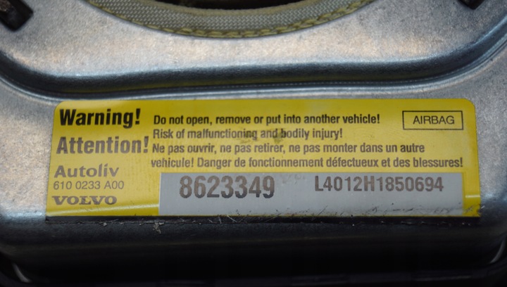 фото №13, Подушка безпеки водія volvo c30 8623349