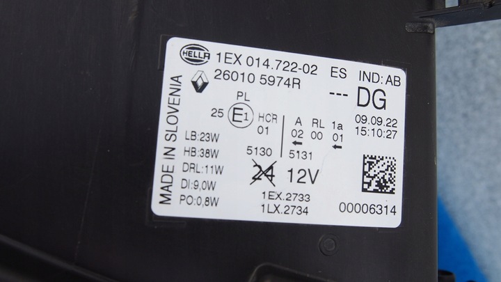 фото №11, Nissan primastar nv300 лампа правая левая перед полный led