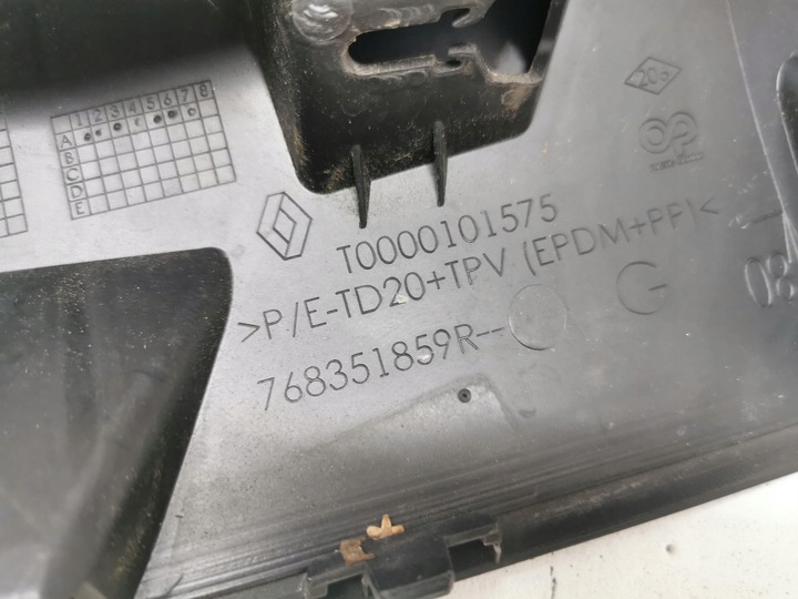 фото №7, Планка стойка стёкла левая renault scenic iii tegne