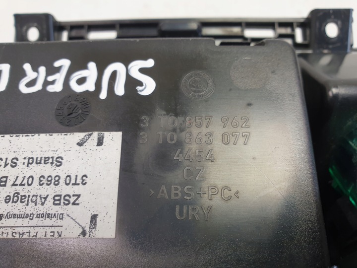 фото №8, Skoda superb ii пепельница бардачок 3t0863077b