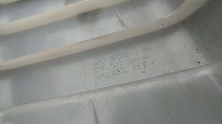 фото №4, Audi a5 s-line 8t0867244a обшивка стойка пассажир