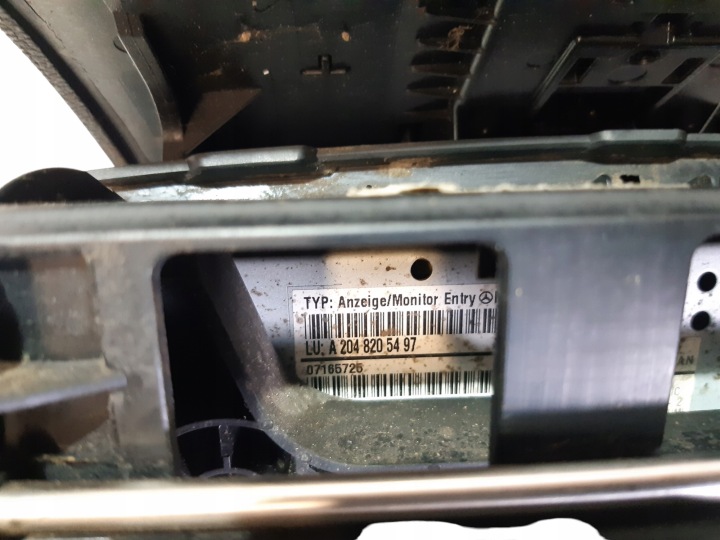 фото №5, Дисплей радио экран навигация бардачок mercedes w204 a2048205497
