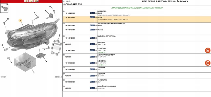 фото №16, Оригінальний фара citroen jumpy iv peugeot expert iv праві 1614326480