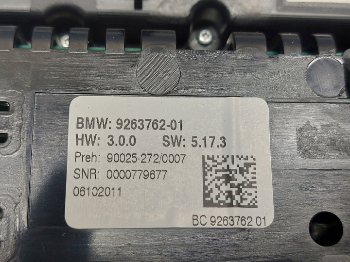 фото №13, Bmw 6 gran купе 640d f06 3.0 d 12r панель радіо кондиціонера 9263762