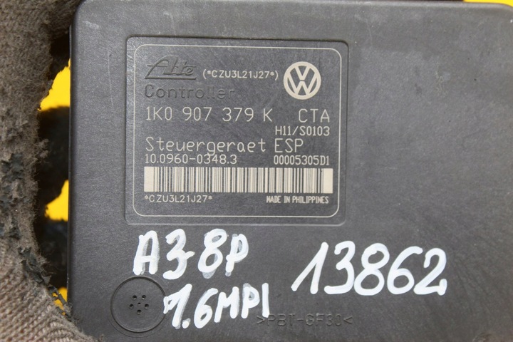 фото №7, Насос abs altea toledo iii a3 8p 1.6b 1k0907379k