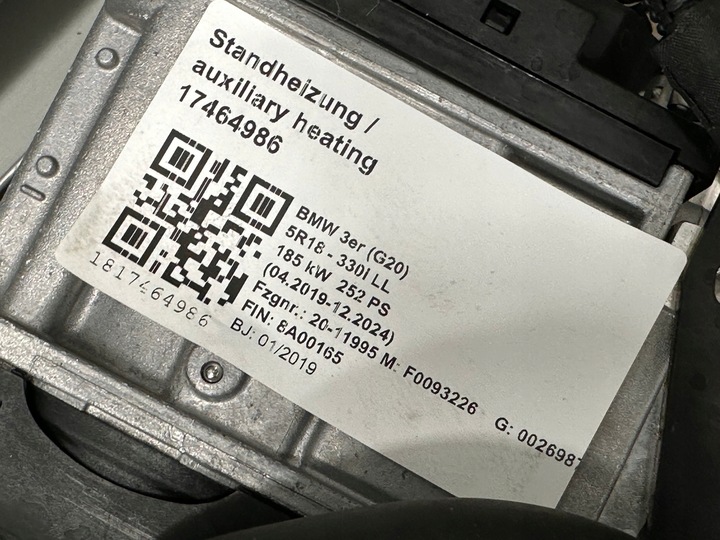 фото №6, Bmw g20 g21 g22 g23 g26 вебасто обігрів стояночний 9389092