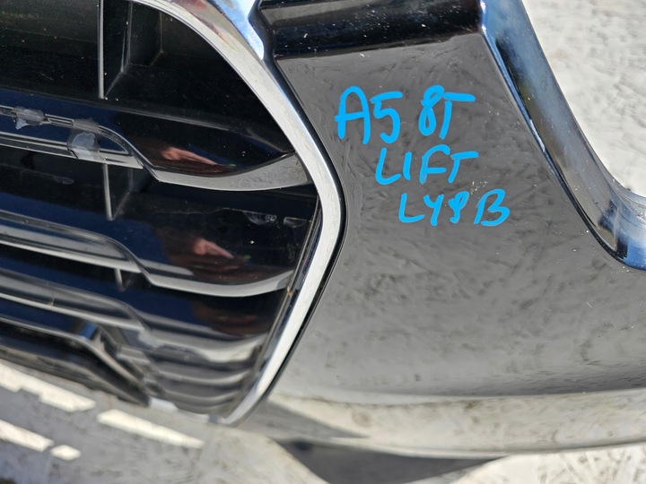 фото №7, A5 8t рестайлінг бампер перед чорний ly9b