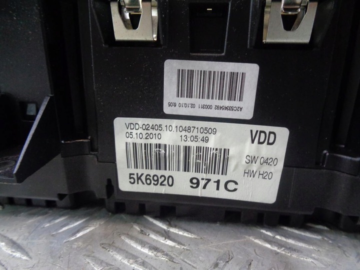 фото №5, Спідометр  vw golf vi gti 2.0 tsi 08- usa 5k6920971c