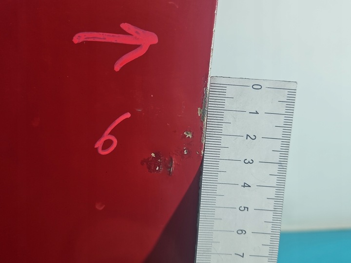 фото №9, Дверь перед левая vw golf iii 5d красный ly3d