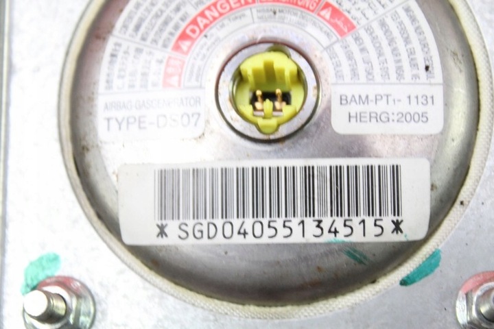 фото №4, Подушка безпеки повітряна подушка водія nissan micra k12 02-07