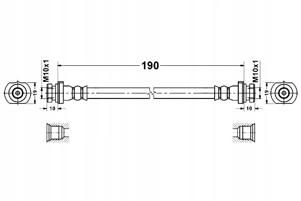 фото №1, Ate 24.5247-0190.3 шланг тормозной гибкий