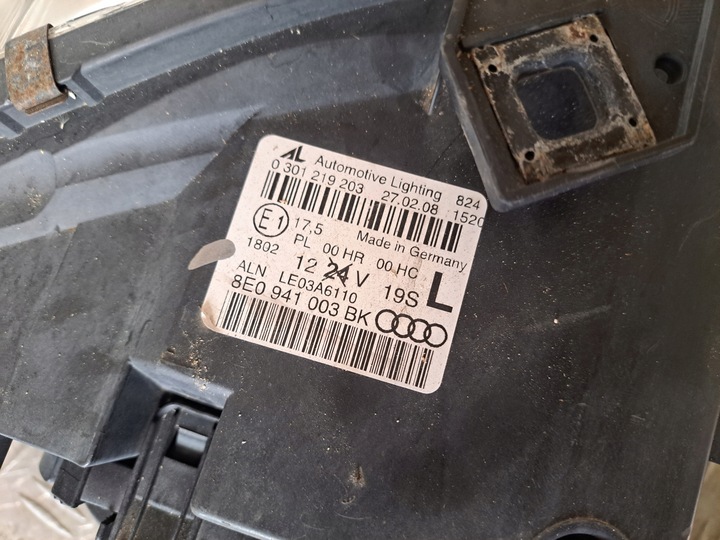 фото №9, Audi a4 b7 лампа левая перед 8e0941003bk