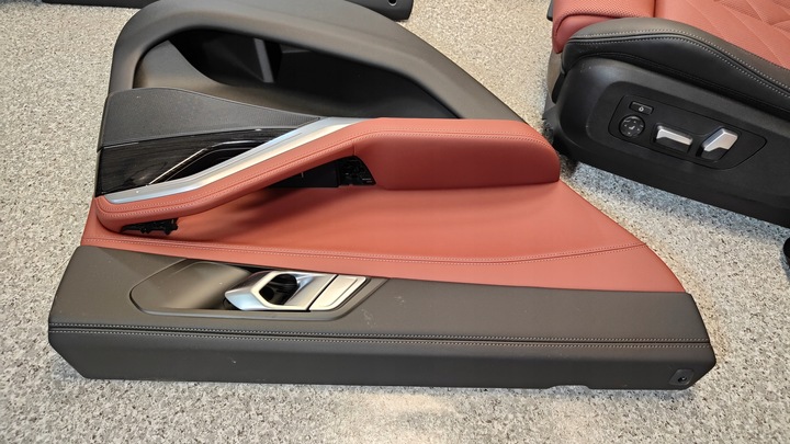 фото №13, Bmw x6 g06 lci обивка сиденья m набор обшивки кожа sensafin tacorarot