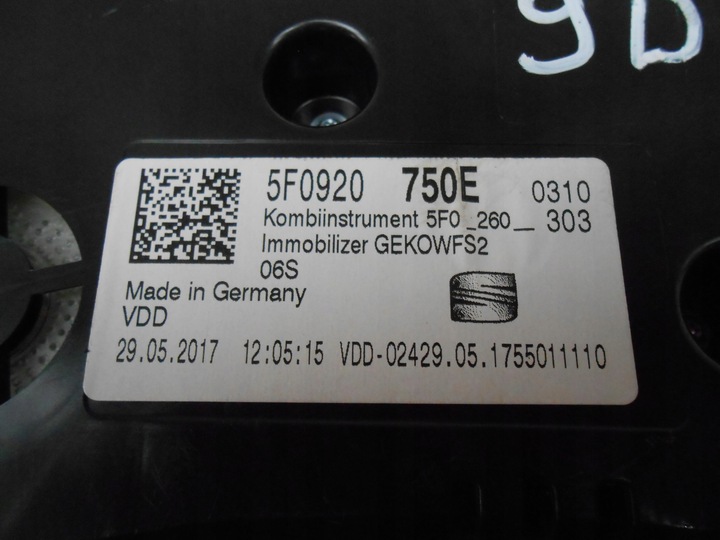 фото №10, Seat leon iii рестайлинг 1.4 b спидометр приборы 5f0920750e