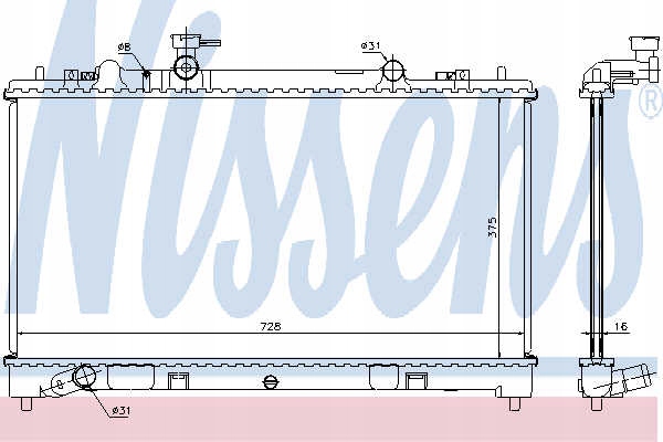 фото №15, Радіаторів води nissens 68509