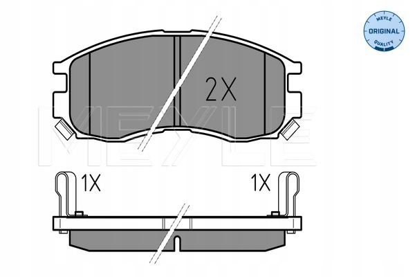 КОЛОДКИ HAM. MITSUBISHI P. COLT/ECLIPSE/G 0252164716/W