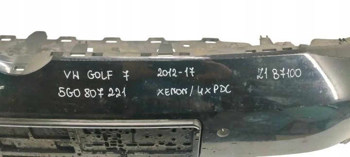 фото №8, Vw golf vii 7 12-16 бампер передній перед 4xpdc 5g0807221