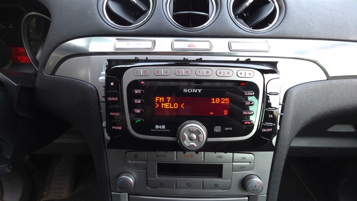 фото №1, Ford focus mk2 рестайлинг mondeo mk4 s-max mk1 радио sony mp3 dab 2010 год код !!