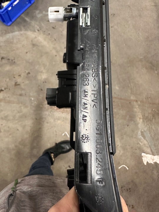 фото №9, Панель керування тунель середній golf vii 5g1864263am 5g1863245f