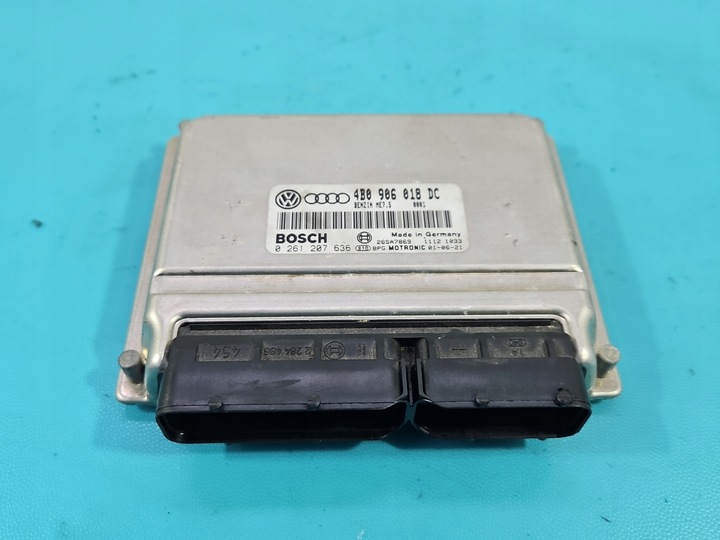 фото №1, Комп'ютер блок керування двигуна 4b0906018dc, 0261207636 vw passat b5 1.8 t