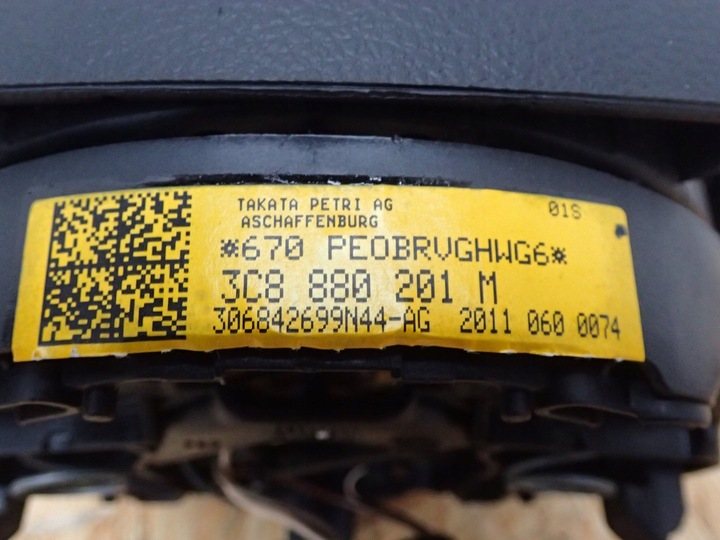 фото №9, Панель консоль подушка безпеки vw passat b7 3aa 2011-2014r
