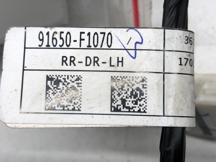 фото №4, Джгут двері зад лівий kia sportage iv 91650-f1070