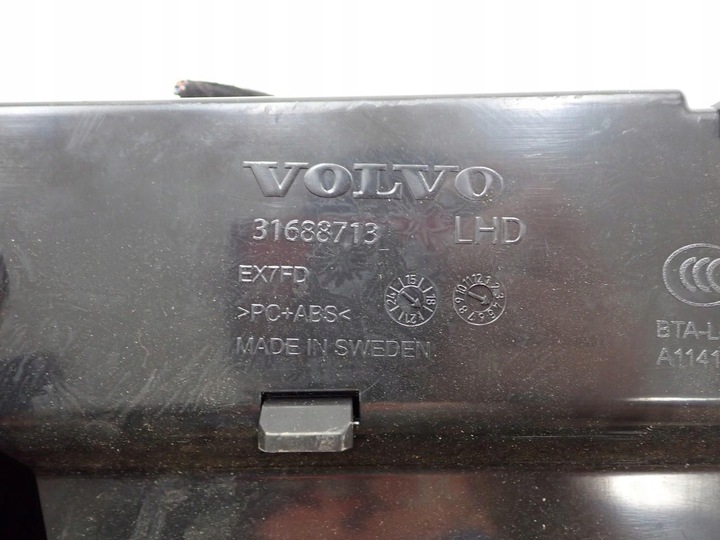 фото №11, Бардачок полиця панелі консолі європа 31688713 volvo v90 ii 19r