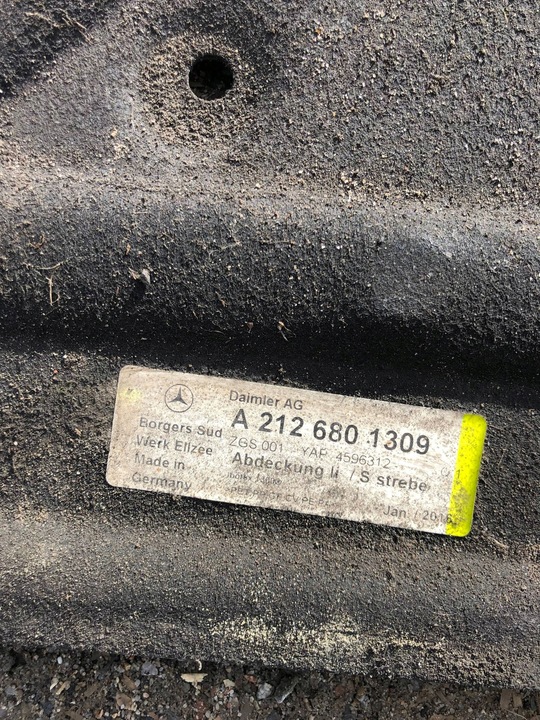 фото №7, Защита шасси левая mercedes w212 универсал рестайлинг a2126801309
