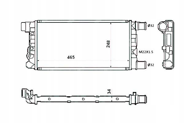 фото №2, Nrf радиаторов fiat cc sc 0,9 1,1 91-98 ac+ -