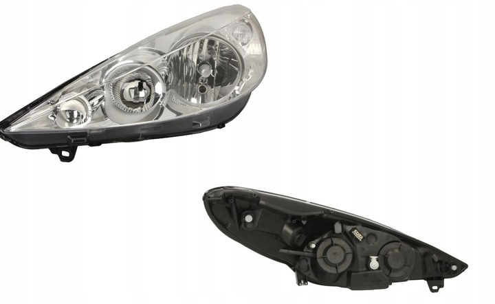 фото №1, Фара лампа лівий peugeot 206+ 04.2009- магніт marelli