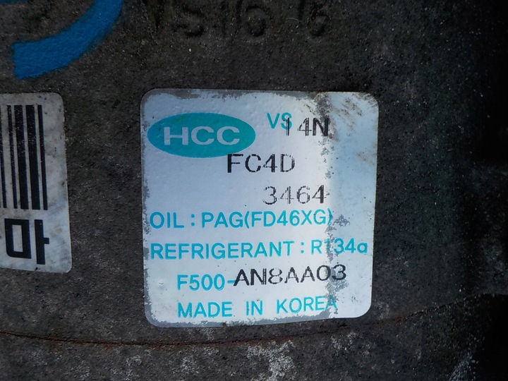 фото №10, I30 ceed 1.4 16v g4fa компрессор климат f500-an8aa03