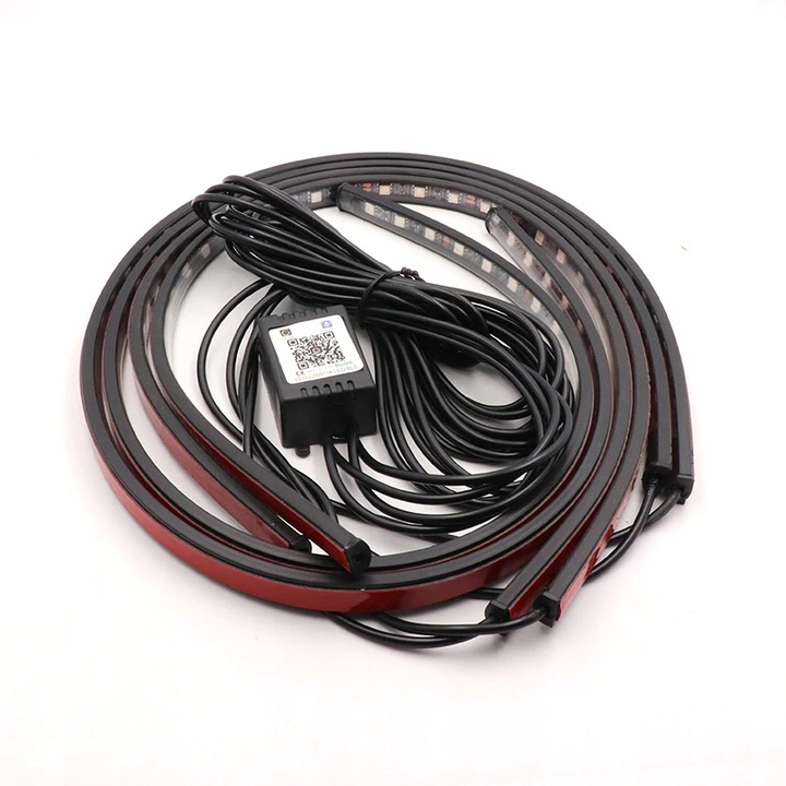 фото №12, Освітлення шасі pod автомобіль led rgb neon 2x60 + 2x90 app блютуз