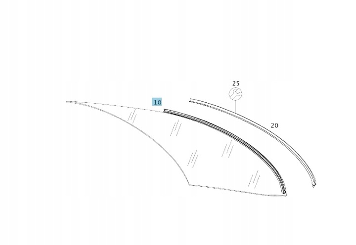фото №1, Скло зад задня темне mercedes w238 c238 2018