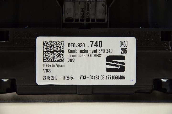 фото №6, Seat ibiza v 2017 спідометр  6f0920740 04c907309at