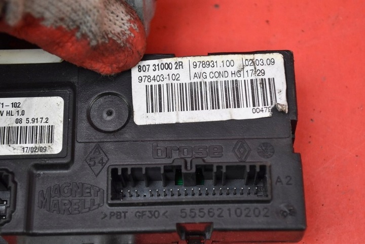 фото №7, Подъемник стекла левый перед eu 807010002r renault laguna 3 iii 07-11