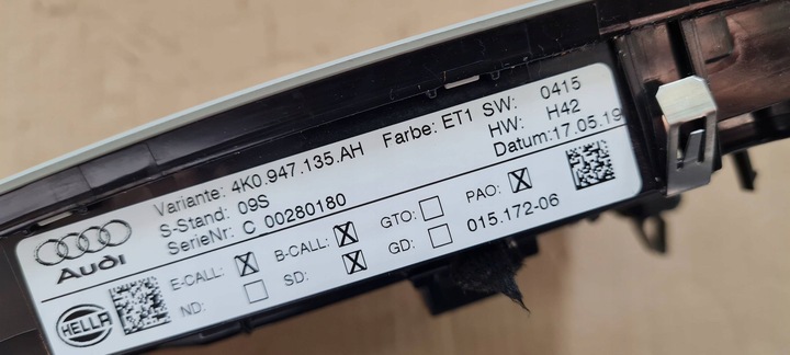 фото №12, A7 c8 4k лампа потолок pod люк интерьера led 4k0947135ah a6 c8 4k