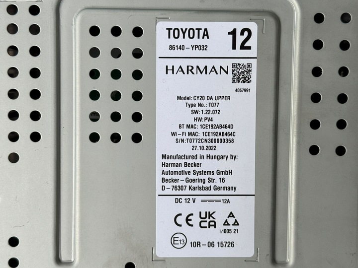 фото №9, Радио навигация toyota yaris cross 86140-yp032