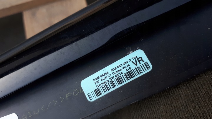 фото №7, S7 4g a7 планка накладка права праві зад чорна 4g8853284g